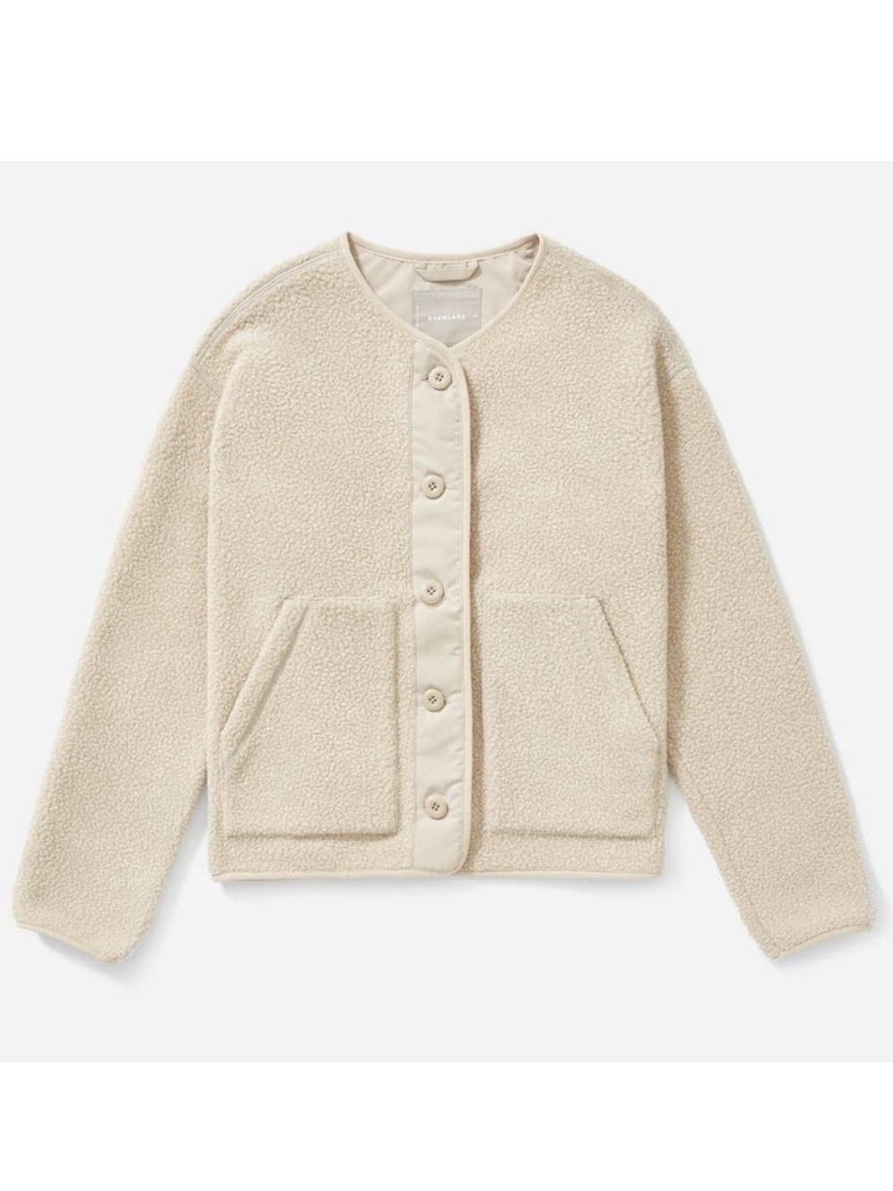 Everlane Cream Teddy Jacket